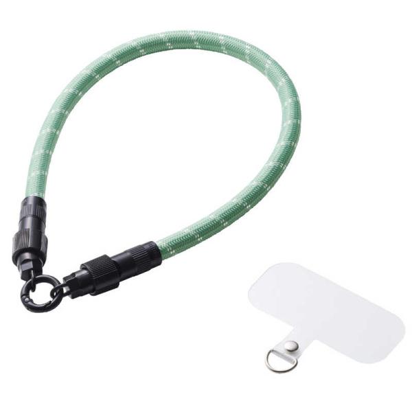 エレコム　ELECOM　スマホストラップ ケーブル 2in1 ハンドストラップ / 充電ケーブル U...