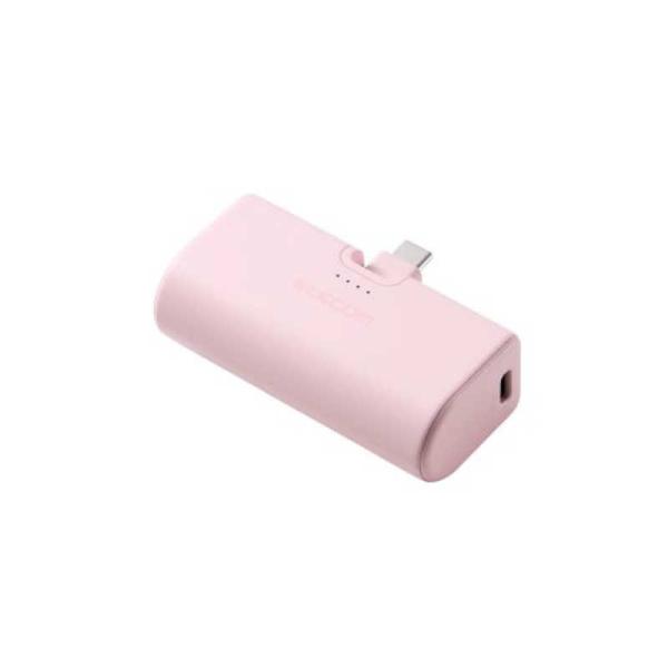 エレコム　ELECOM　モバイルバッテリー 5000mAh 小型 軽量 USB-C端子一体型 ケーブ...