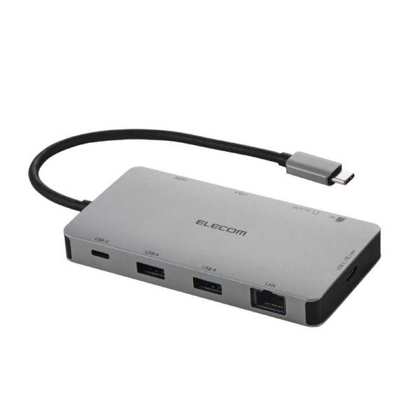 エレコム　ELECOM　USB Type-C ドッキングステーション 9-in-1 4K HDMI ...