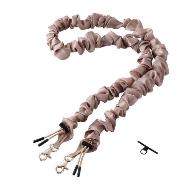 　スマホストラップ シュシュ風デザイン 軽量 ショルダー 首掛け 長さ調整可 ストラップホルダーシー...