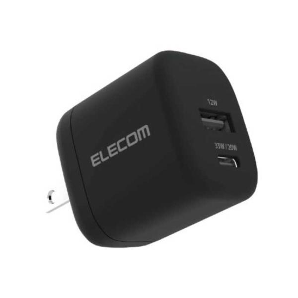 エレコム　ELECOM　USB Type-C 充電器 PD/PPS 33W 2ポート USB-C＋U...