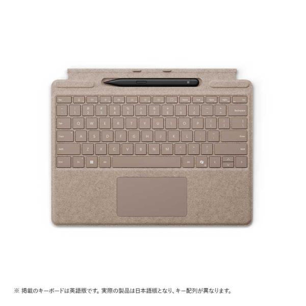 マイクロソフト　Microsoft　Surface Pro キーボード(ペン収納付き/スリム ペン付...
