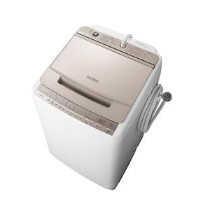 日立　HITACHI　【在庫限り】全自動洗濯機 ビートウォッシュ 洗濯８．０ｋｇ 自動槽洗浄 ふろ水ポンプ付 「洗濯機 8kg」　BW-V80F-N シャンパン（標準設置無料）