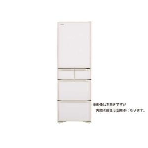日立 HITACHI 冷蔵庫 Sタイプ 5ドア 左開き 401L R-S40RL-XW クリスタルホワイト