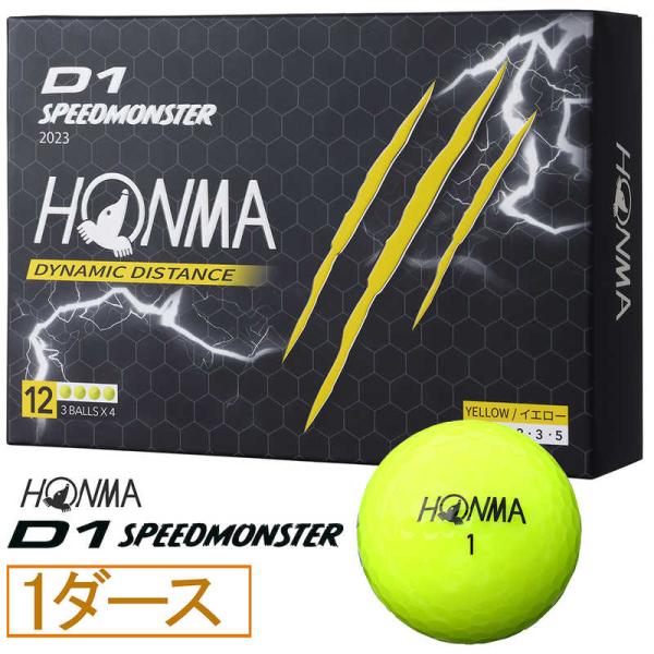 本間ゴルフ　ゴルフボール 23SPEEDMONSTER ［ 12球(1ダース) ］ YELLOW　B...