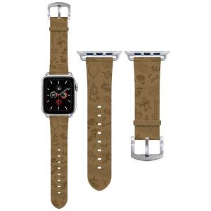 グルマンディーズ Apple Watch 45/44/42mm 対応 レザーバンド ディズニーキャラクター くまのプーさん  DN991PO