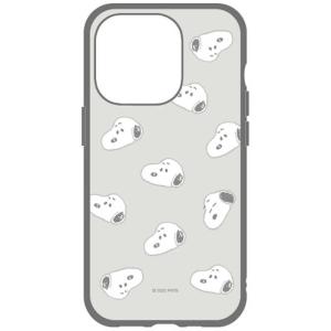 グルマンディーズ　iPhone 15 Pro(6.1インチ) IIII fit ケース ピーナッツ 総柄　SNGG-04C