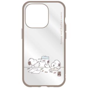 グルマンディーズ　iPhone 15 Pro(6.1インチ) IIII fit ケース ピーナッツ きょうだい　SNGG-08C