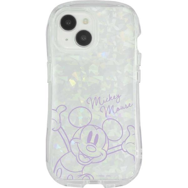 グルマンディーズ　iPhone 15/14 CRYSTAL CLEAR CASE Disney ミッ...