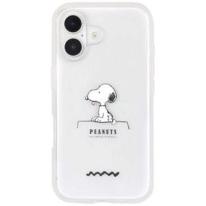 グルマンディーズ　iPhone 16(6.1インチ)IIIIfitClearケース ピーナッツ ドッグハウス　SNGG-82A