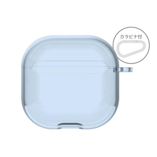 グルマンディーズ　AirPods 4 ソフトケース ライトブルー　ARP-15LBL