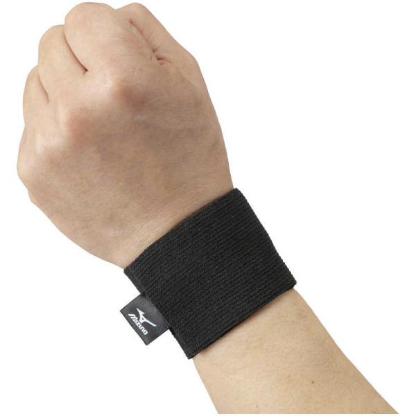 ミズノ　リストサポーター(1個入り) ［ユニセックス］XL 09：ブラック　