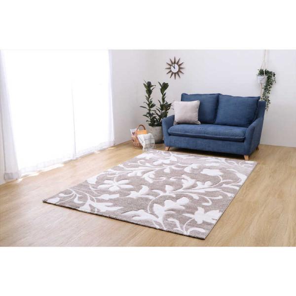 イケヒコ　ウィルトンラグ ネム (約80×140cm/ブラウン)　