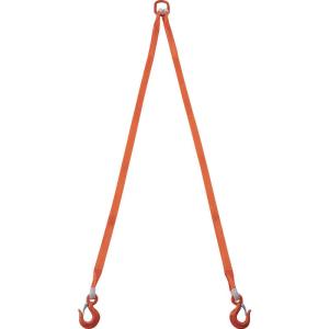 トラスコ中山 TRUSCO2本吊ベルトスリングセット35mm幅X2m吊り角度60°時荷重172t  G352P20