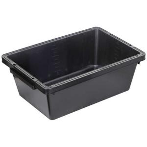 トラスコ中山　トラ舟60Lブラック(角型・再生原料使用)　PSB60BK