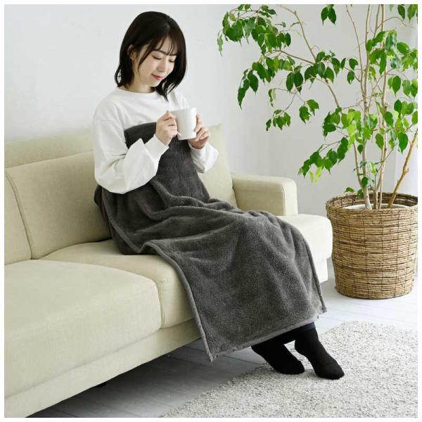 ヤマゼン　スッポリ電気毛布 消臭 本体丸洗い コントローラー付き [ 100×70cm / ひざ掛け...