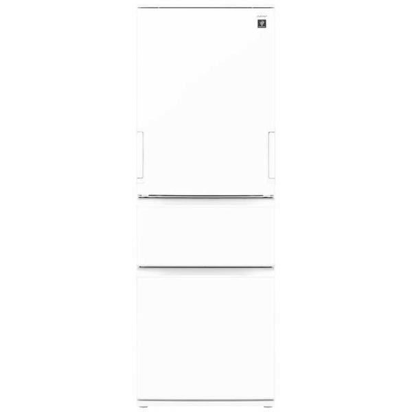 シャープ　SHARP　冷蔵庫 3ドア 374L どっちもドア(両開き) シルキーマットホワイト　SJ...