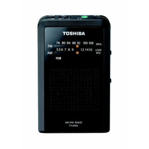 東芝　TOSHIBA　ポータブルラジオ ワイドFM対応 ブラック　TY-APR4