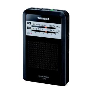 東芝　TOSHIBA　ポータブルラジオ ワイドFM対応 ブラック　TY-APR5-K