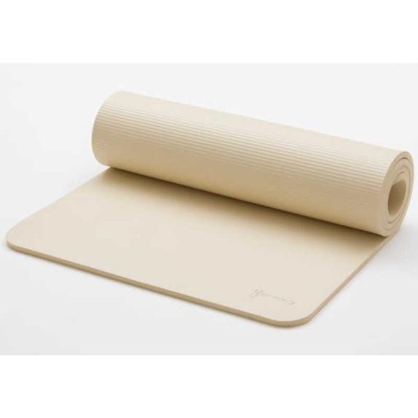 ヨガワークス　ピラティスマット 12mm ムーンベージュ　YW-A250-C163