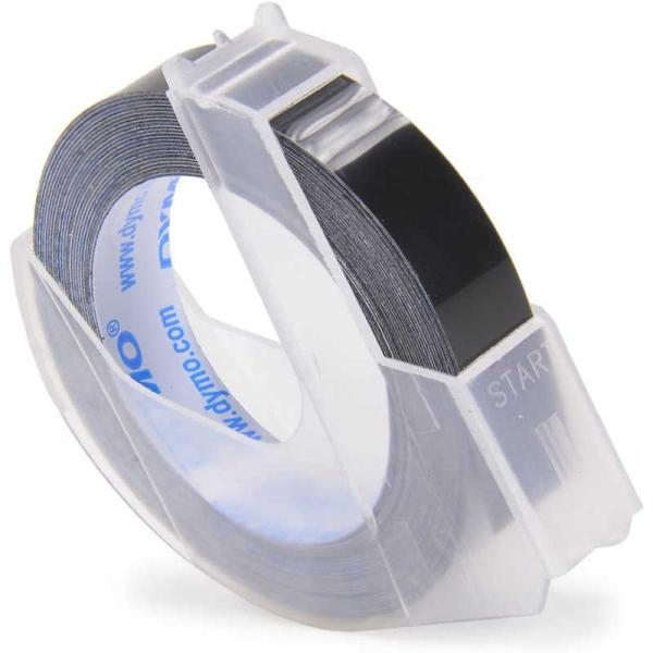 DYMO　グロッシーテープ9mm×3m ブラック セリースパック　DM0903BX