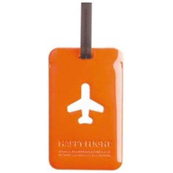 スタジオエヌ　ALIFE ハッピーフライト スクエア ラゲージ タグ　SNCF‐043‐2 (オレン...