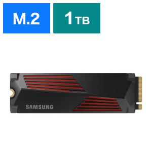 SAMSUNG　PCIe 4.0 NVMe M.2 SSD 990 PRO 1TB ヒートシンクモデル 990 PRO with Heatsink  ［1TB /M.2］「バルク品」　MZ-V9P1T0G-IT｜y-kojima