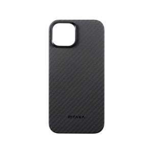 PITAKA　MagEZ Case 4 for iPhone 15(6.1インチ) アラミド繊維ケース ［Black/Grey Twill］ 1500D ブラック　KI1501｜コジマYahoo!店