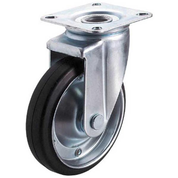 ユーエイキャスター　産業用キャスター自在車 150径ゴム車輪　WJ2150