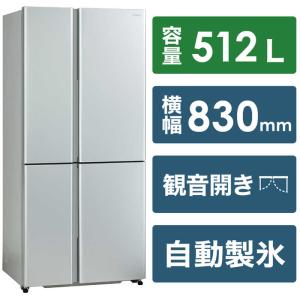 アクア　AQUA　冷蔵庫 ４ドア フレンチドア（観音開き） ５１２Ｌ　AQR-TZ51M-S サテンシルバー（標準設置無料）