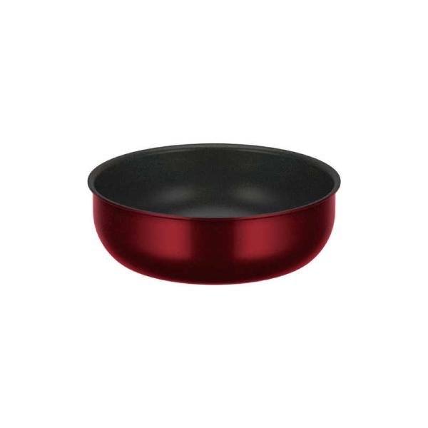 サーモス　デュラブルシリーズ 取っ手のとれる炒め鍋KVD ディープレッド　KVD-024D-DR