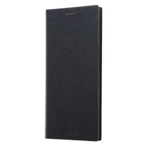 レイアウト　Xperia 1 耐衝撃 手帳レザー TETRA サイドマグネット/ブラック　RT-RXP1TBC1/BB ブラック