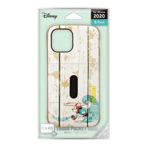 PGA iPhone 12/12 Pro 6.1インチ対応タフポケットケース ミッキーマウス/サーフ PG-DPT20G05MKY