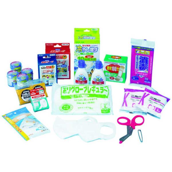 三和製作所　sanwa 防災用救急箱セット 10人用　400-524