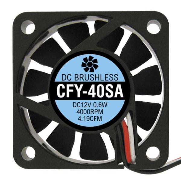 アイネックス　ケース用ファン40mm 薄型静音タイプ　CFY-40SA ブラック