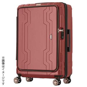 レジェンドウォーカー 最大容量拡張機能付きフロントオープンジッパーキャリー ワインレッド 5205-58-WR