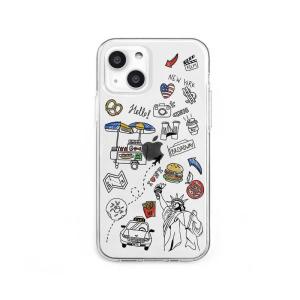 ROA　iPhone 13 mini ソフトクリアケース　I LOVE NEWYORK Dparks　DS21119I13MN｜y-kojima