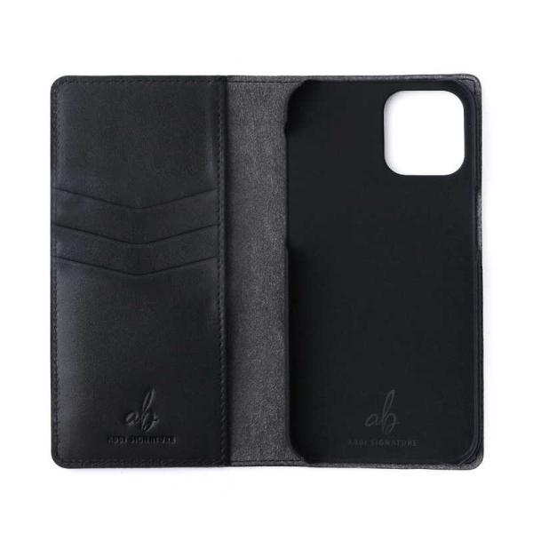 ROA　iPhone 14 6.1インチ LIPARI イタリアンレザーダイアリーケース ネイビー ...