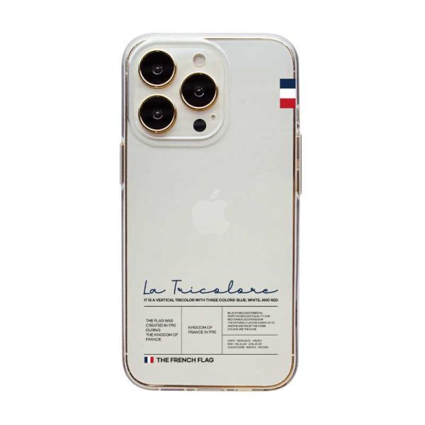 ROA　iPhone 14 Pro 6.1インチ ソフトクリアケース The French flag...
