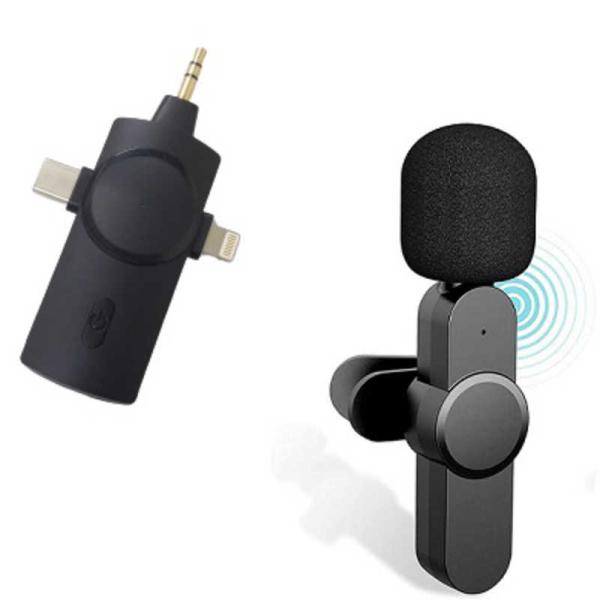 ROYALMONSTER　RM スマートフォン用ワイヤレスマイク(3in1) BK　RM-3778M...