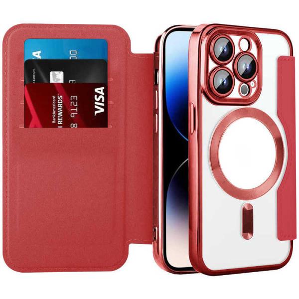 ROYALMONSTER　RM iPhone15Pro MagSafe対応手帳型ケース RD　RM-...