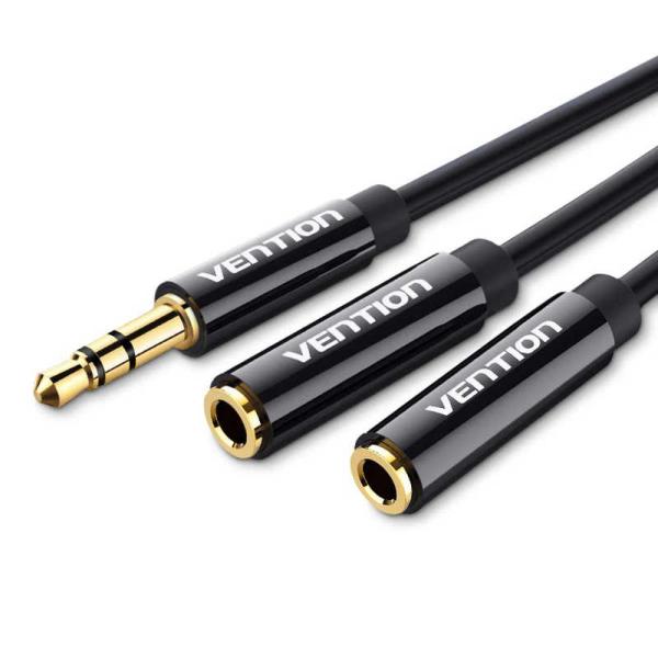 VENTION　オーディオ分配ケーブル 3.5mm ステレオミニプラグ 0.3m ［0.3m］　BB...