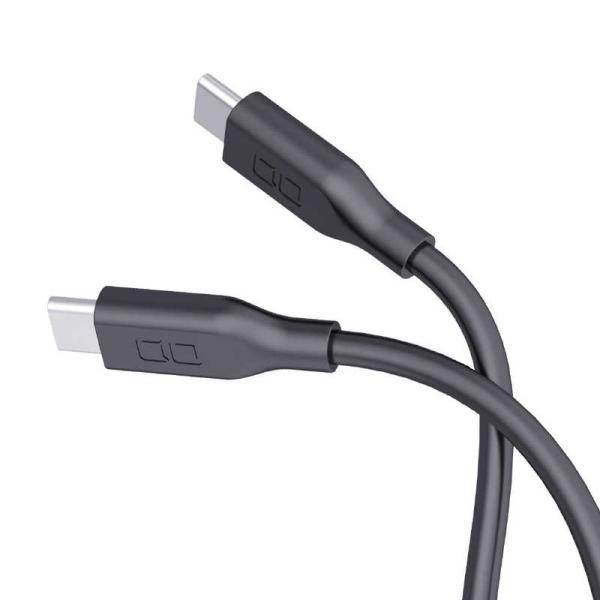 CIO　シリコンケーブルN2 CtoC 240W 0.15m ライトブラック　CIO-SL30000...