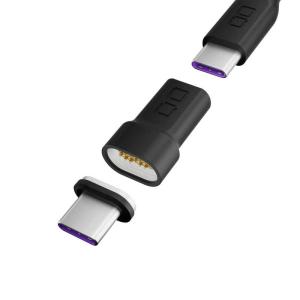 CIO　USB-C マグネット変換アダプタ ストレート ブラック　CIOMGCTICCBK