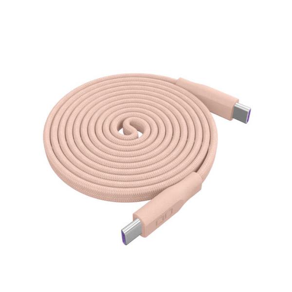CIO　Mate Flat Spiral Cable CtoC 1.5m シェルピンク　CIO-NL...