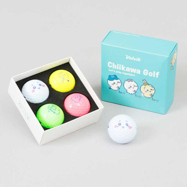 ちいかわGOLF　ちいかわゴルフ ゴルフボール(4個入) ちいかわ×Volvic 【返品交換不可】　...