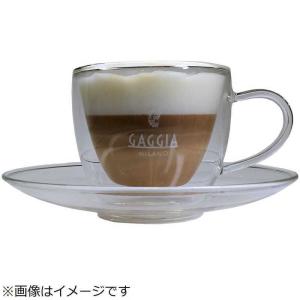 GAGGIA　特製ガラス製コーヒー/カプチーノカップ&ソーサー　CAPP2｜y-kojima