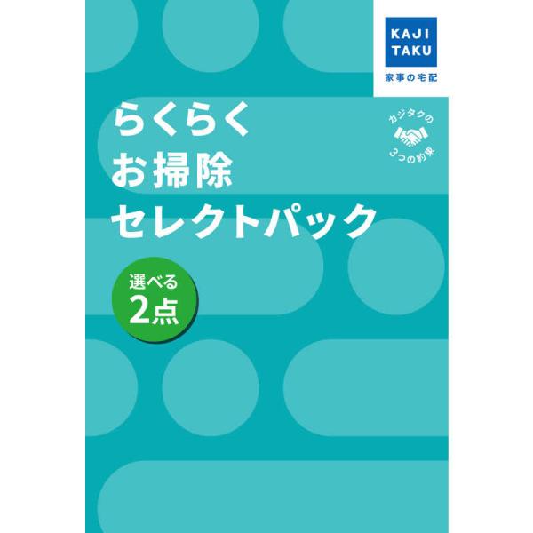カジタク　チケット型家事代行サービス 「 らくらくお掃除セレクトパック 選べる2点 」　