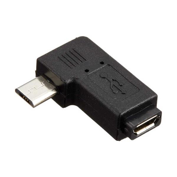 SSAサービス　USB変換コネクタ L型上向き [microUSB(オス)/microUSB(メス)...
