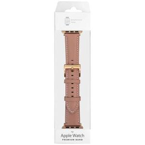 クールモバイルカンパニー APPLE WATCH 38/40/41MM カーフレザー ナチュラルカラー バンド ピンク ピンク AWNA41PK